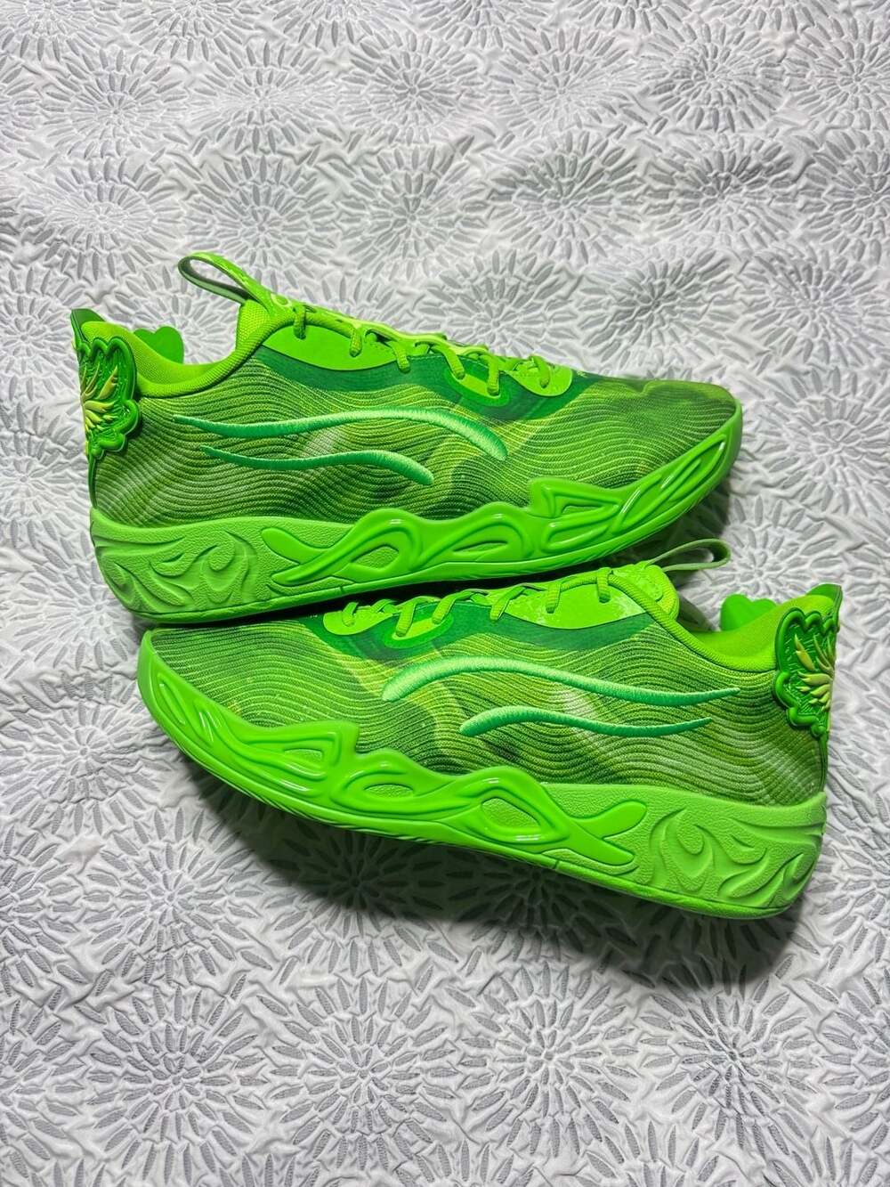 Puma Lamelo Ball MB.04 Team Green Glare Basketball Shoes Sneaker Men’s 14